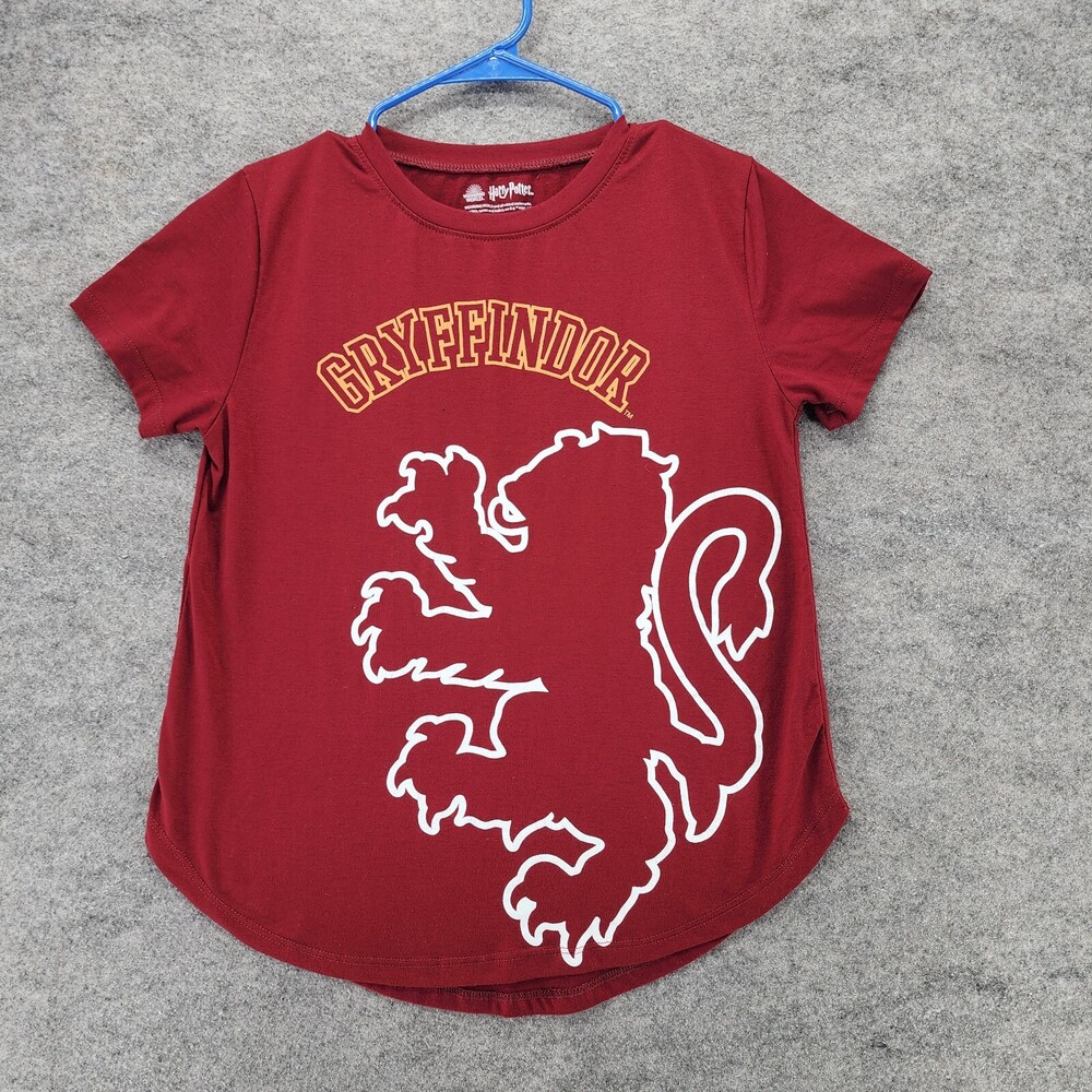 Harry Potter Shirt Womens Juniors Small 3/5 Gryffindor Short Sleeve Red